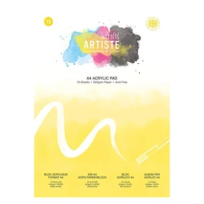 Image of Artiste A4 Acrylic Pad 240gsm 15 Sheets