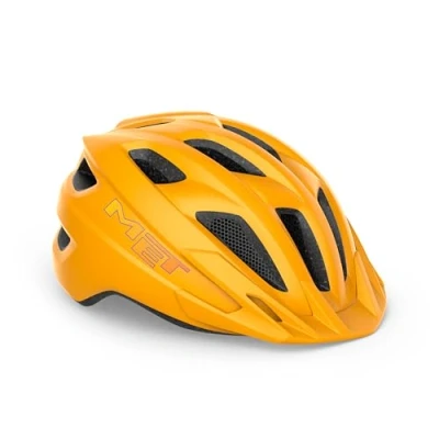 Image of MET Crackerjack Children&#039;s Cycling Helmet In Orange One Size (52 57 cm)