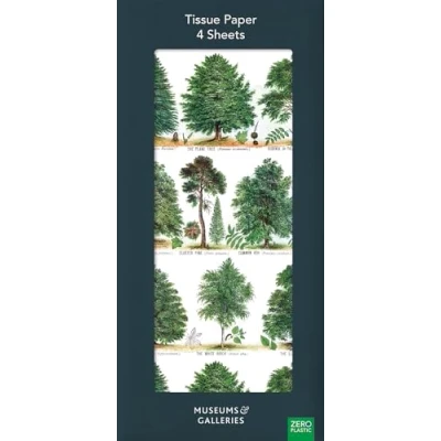 Image of Museums &amp; Galleries Our British Forest Trees Pack of 4 Sheets Tissue Paper