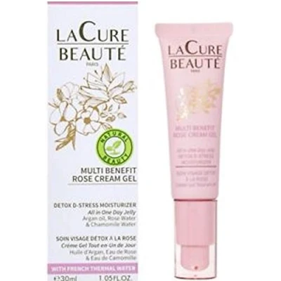 Image of LA CURE BEAUTE Multi Benefit Rose Cream Gel 30ml French beauty must have