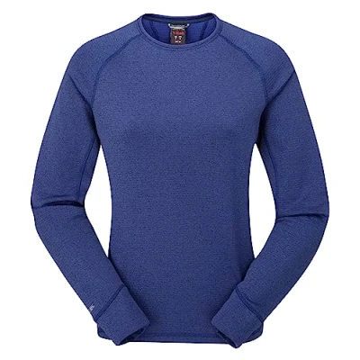 Image of Rab Women’s Nexus Crew Lightweight Long Sleeve Fleece for Trekking &amp; Climbing Patriot Blue 10