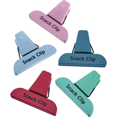 Image of Westmark 52172270 Snack Clip Bag Clips, Plastic, Fresh, Assorted Colours, Pack of 5