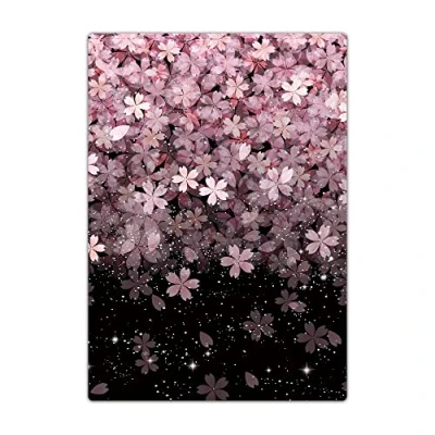 Image of Passport Holder Cover, PU Leather Travel Wallet Case Organiser for Passport, Business Cards, Credit Boarding Passes (Sorted Pink Flower)