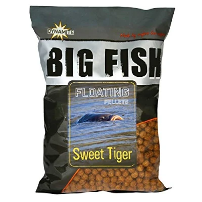 Image of Dynamite Baits Big Fish Floating Pellets Sweet Tiger 1.1kg Bag