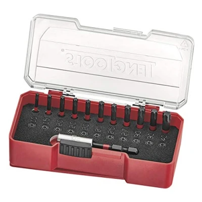 Image of Teng Tools 12 Piece 1/4 Inch Hex Drive Torx Impact Bit Driver Set (TX10 to TX40) TJ1414