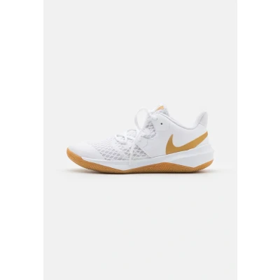 Image of Nike Performance ZOOM Hyperspeed Court SE Unisex Handball shoes, Size: 6, White/gold Synthetics/textile