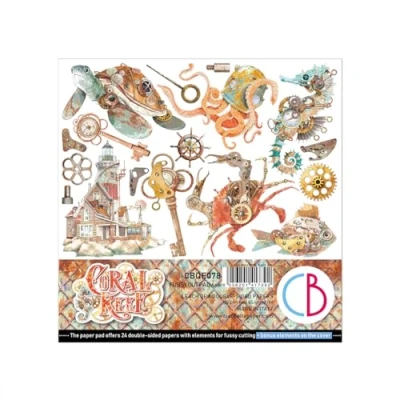 Image of Ciao Bella Coral Reef 6&quot;x6&quot; Fussy Cut Pad