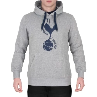 Image of Tottenham Hotspur FC Official Gift Mens Fleece Graphic Hoody Grey Small