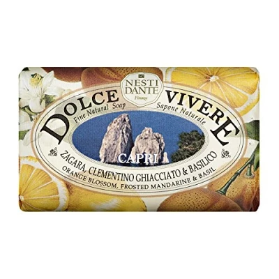 Image of Saponeria Nesti Firenze: &quot;Capri&quot; Perfumed Fine Natural Soap, &quot;Dolce Vivere&quot; Line * 8.8 Ounces (250g) Packages (Pack of 3) [ Italian Import ] by Firenze