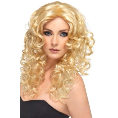 Image of Smiffy&#039;s Glamour Wig with Curls (Long, Blonde)