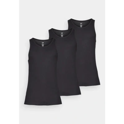 Image of GAP TANK 3 PACK Undershirt, Men&#039;s, Size: Large, True black