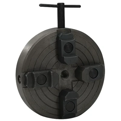 Image of &#039;vidaXL 4 Jaw Wood Chuck M18 Connection Steel Black, Versatile &amp; Durable Tool for Various Chucking Lathe Designs 150x63 mm&#039;
