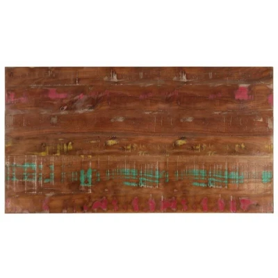 Image of vidaXL Rectangular Table Top 120x70x2.5 cm Solid Reclaimed Wood Rustic Charm for Dining Room, Living Room or Office