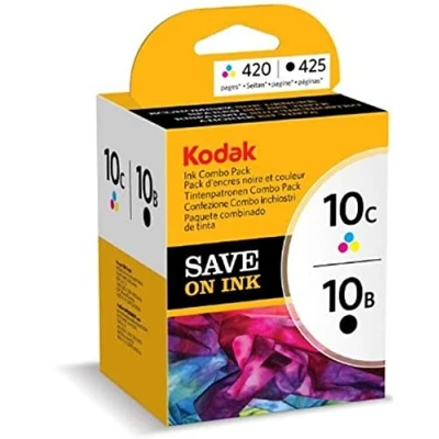 Image of Kodak 3949948 Genuine 10B/ 10C Ink Cartridge Combo Pack Black/ Colour (425/ 420 Pages)