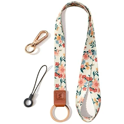 Image of SENLLY Neck Lanyard Strap for Keys, Original Pattern Design ID Badge and Keychain Holder