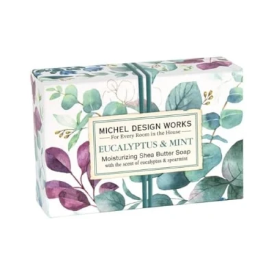 Image of Eucalyptus &amp; Mint Boxed Soap Bar 127g Michel Design Works