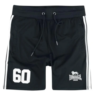 Image of Lonsdale Men&#039;s marwick Shorts, Black/White, XXXL