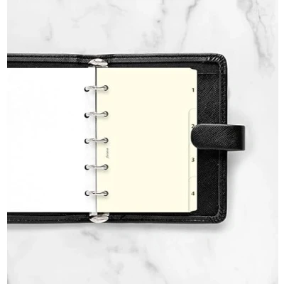 Image of Filofax Cotton Cream Mini Size Dividers, 4.1 inches Height, Cardstock, B132875