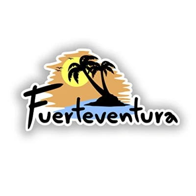 Image of 2 x 15cm/150mm Fuerteventura Vinyl Stickers Travel Luggage #10308