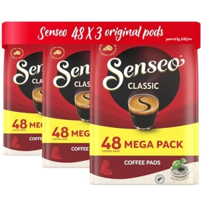 Image of Senseo Coffee Pods Classic, Pack of 3, Intensive, Full Bodied Flavour 144