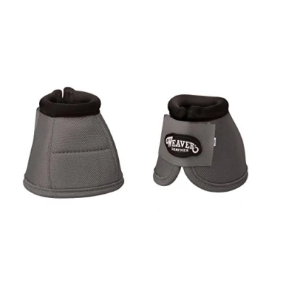 Image of Weaver Leather Ballistic No Turn Bell Boots, Medium, Steel
