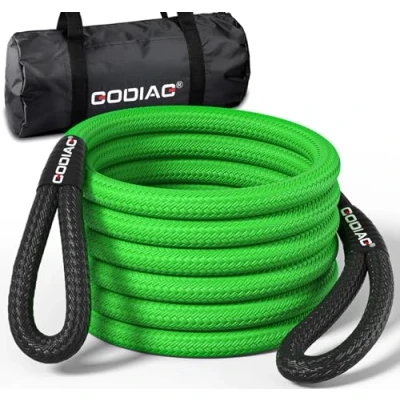 Image of GODIAG 1&quot;x30ft kinetic Recovery Rope Tow Strap (46500lbs) Heavy Duty Energy 30% Elasticity Off Road Power for Truck Jeep Car ATV UTV Tractor