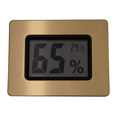 Image of GERMANUS Digital Humidor Hygrometer Gold I Calibrable