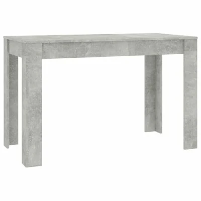 Image of vidaXL Dining Table Concrete Grey 120x60x76 cm Engineered Wood