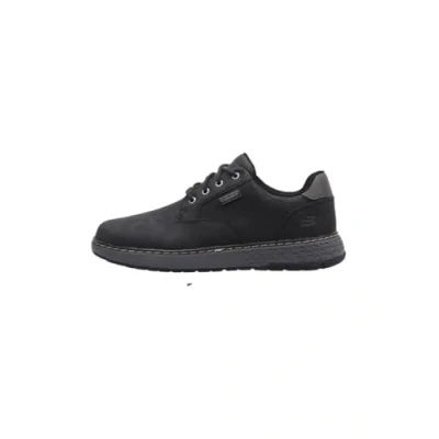 Image of Skechers Mens Trainer GARLAN Sneaker, Black Synthetic, 7 UK
