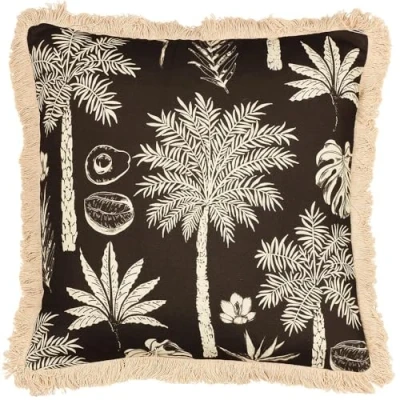 Image of Paoletti Colonial Palm Cushion Cover,45 x 45cm