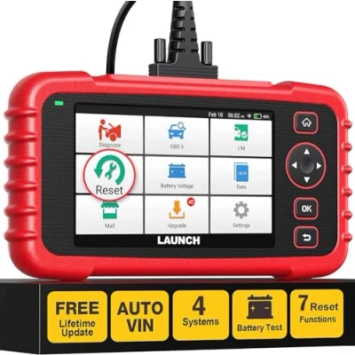 Image of LAUNCH CRP123X OBD2 Scanner for Engine Transmission ABS SRS Diagnostics with SAS Calibration/Throttle Reset/Oil Reset, Battery Test, Free Update