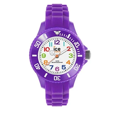 Image of Ice WATCH Mini Purple Girl&#039;s Wristwatch With Silicon Strap 000788 (Extra small)