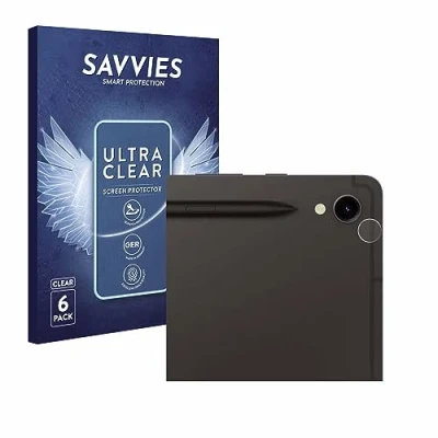 Image of Savvies 6 Pack Screen Protector compatible with Samsung Galaxy Tab S9 WiFi (ONLY Camera Lens) Protection Film Clear