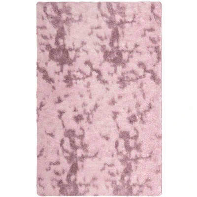 Image of vidaXL Shaggy Rug High Pile NAVARRA Dusty Pink 130x200 cm Polyester