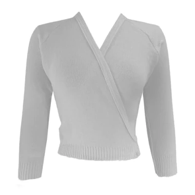 Image of Starlite White Crossover Cardigan Long Sleeve 24&quot;