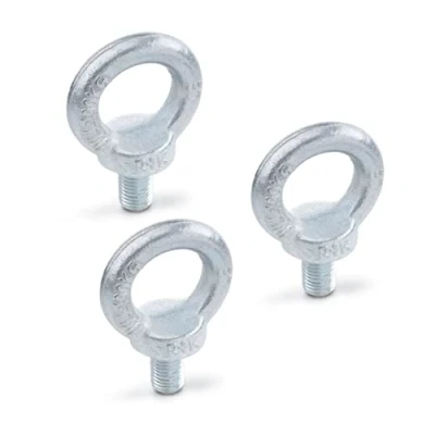 Image of Ganter Normelemente Eye Bolt, DIN 580 M10 ST, Steel, Thread M10, Pack of 3