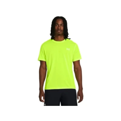 Image of Under Armour Mens Streaker T Shirt Tee Top Sports Training High Vis M