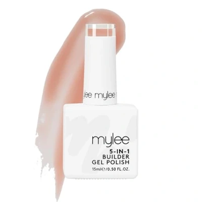 Image of Mylee 5 in 1 Builder Base Strengthening Gel 15ml, UV/LED Nail Polish Coat For Hard Strong Nails Tips &amp; Extensions, Art Decoration, Decals Jewels, Professional Manicure Repair (Blush)