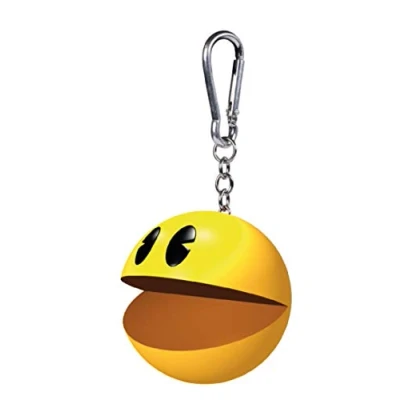 Image of Pyramid International Pac Man Mouth 3D Keyring, Carabina, Zip Pull or Backpack Charm (Mouth Design) Official Merchandise