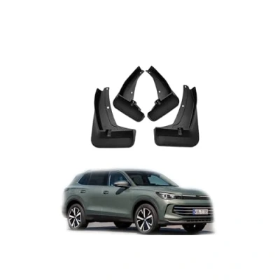 Image of YLOXFW Car Mud Flaps Mudguard Fender for VW Tiguan R Line 2017 2024 Front and Rear Mudflaps Splash Guards Heavy Duty Flares 4 PC Auto Accessories,Send 1 Wash Towel,2023