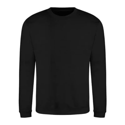 Image of AWDis Just Hoods JH030 Unisex Sweatshirt Deep Black S
