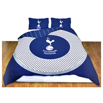 Image of Tottenham Hotspur Official Reversible Double Duvet Cover Set Blue/White