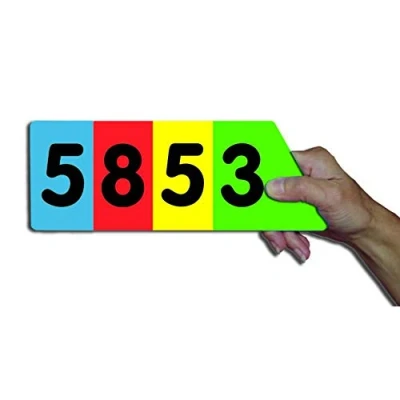 Image of TEACHER Desktop Laminated Arrow Cards Place Value Learn About School Numeracy Resource (Th H T U)