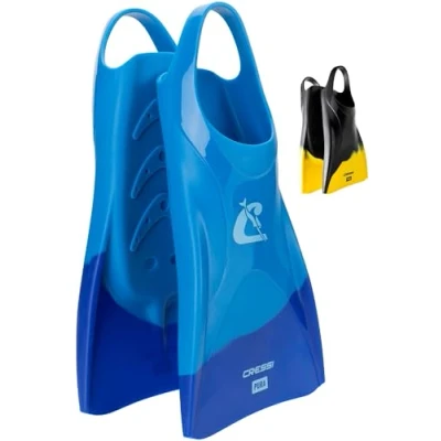 Image of CRESSI Adult Swim Fins Flexible Silicone for Comfortable and Durable Use, Blue/Azure, 43/45 Pura: Designed in Italy