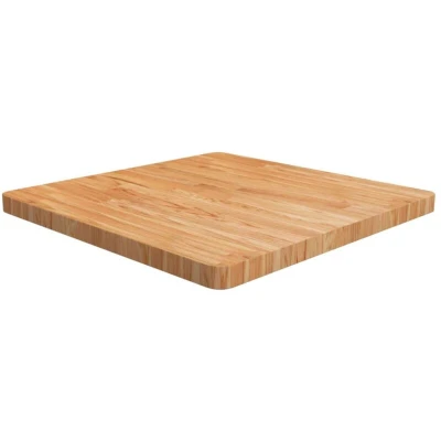 Image of vidaXL Square Table Top Light Brown 70x70x4cm Treated Solid Wood Oak