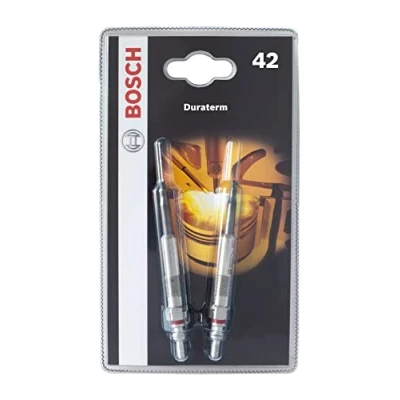 Image of Bosch 0250402901 (42) Glow plug Duraterm High Speed Blister pack of 2 for Diesel Engine Vehicles