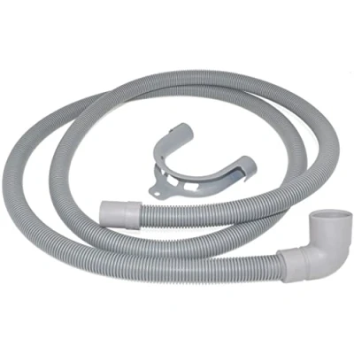Image of Ufixt Fits Universal Dishwasher Drain Outlet Hose and Hook 2 Meter Length Bent End