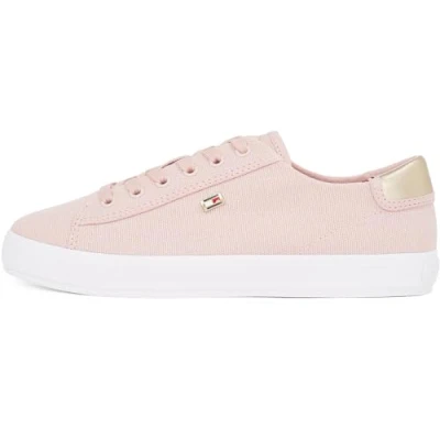 Image of Tommy Hilfiger VULC LACE UP Sneaker Trainers, Women&#039;s, Size: 4, Pink Textile