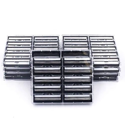 Image of Taconic Shave 100 Twin Blade Razor Cartridges With Lubricating Strip Compatible All Gillette Trac 2, G2, G II, Contour, Vector And Atra Handles Made In The Usa