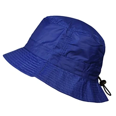 Image of Toutacoo, Adjustable Bucket Rain Hat, Nylon Look (030 Blue)